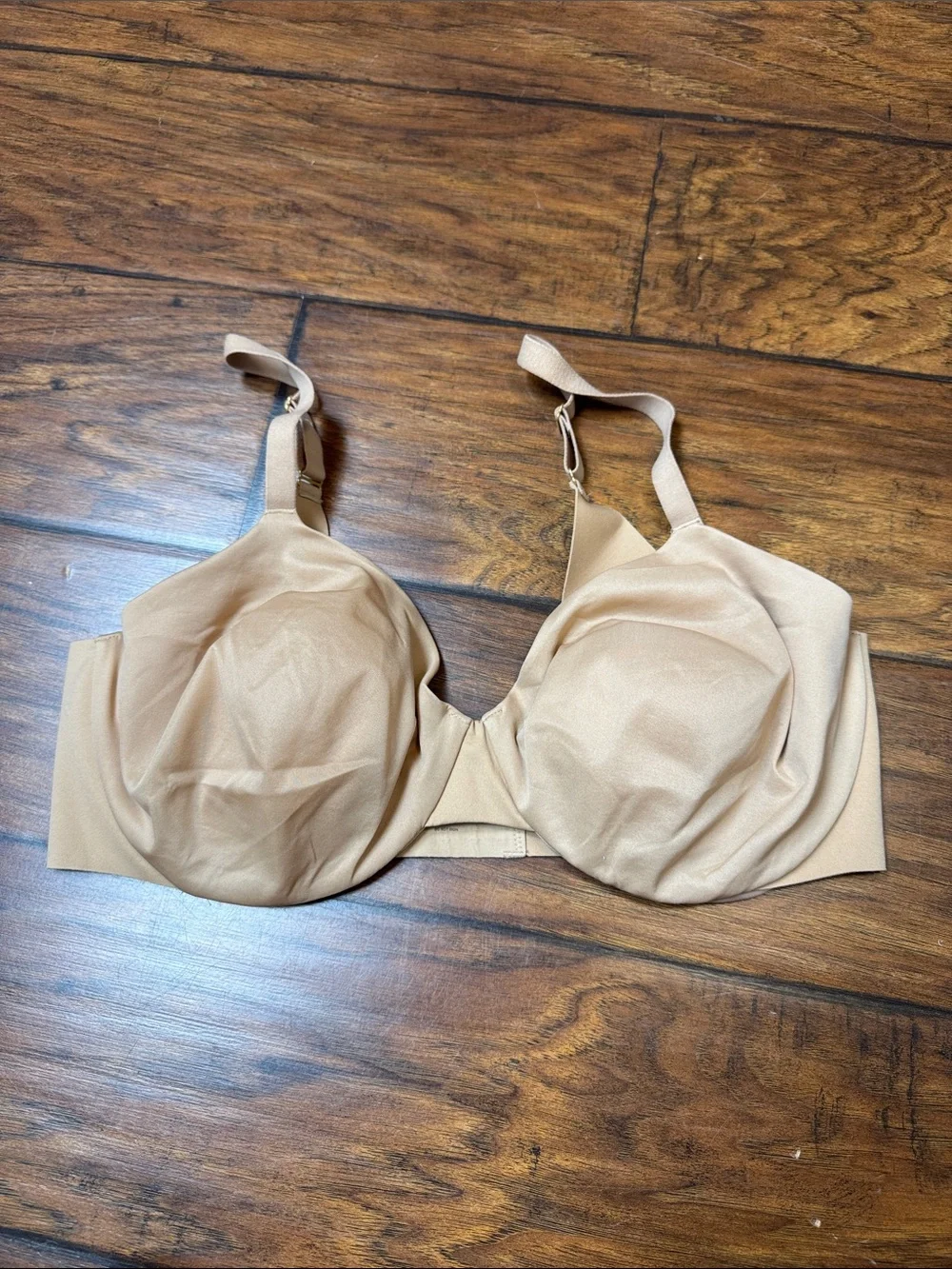 Soma Vanishing Unlined Perfect Coverage Bra 38DD Nude Beige NWOT